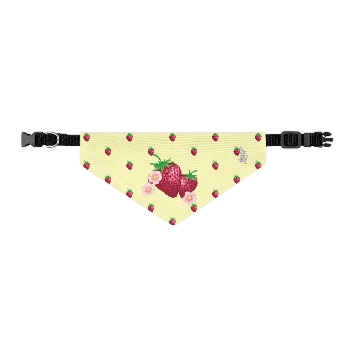 Strawberry Pet Bandana Collar