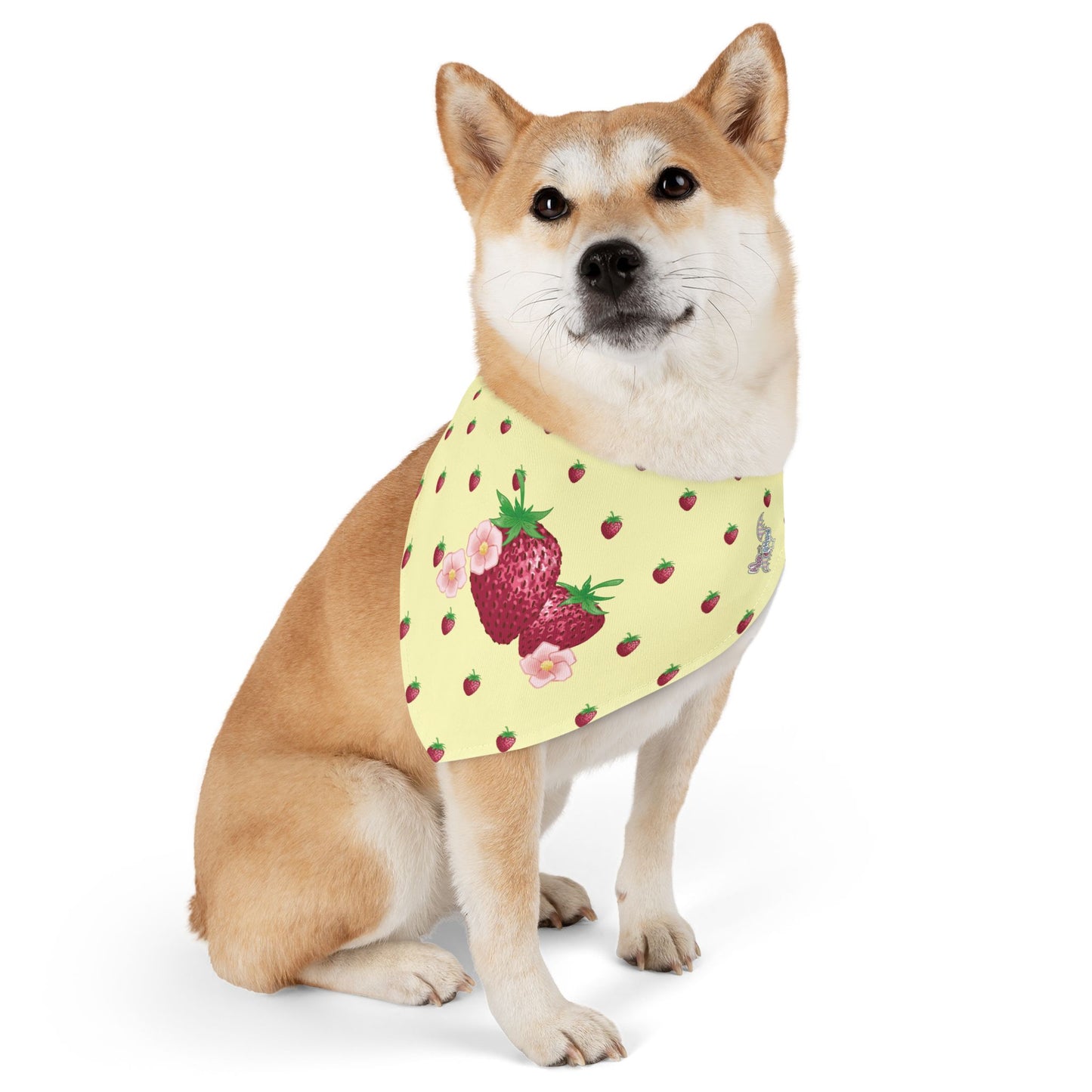 Strawberry Pet Bandana Collar