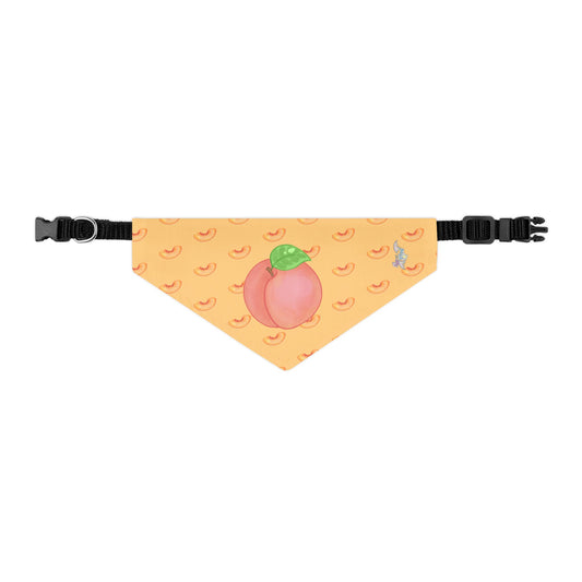 Peach Pet Bandana Collar