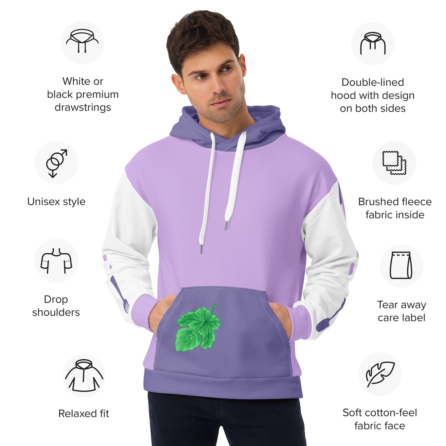 Grape Pull-over Hoodie