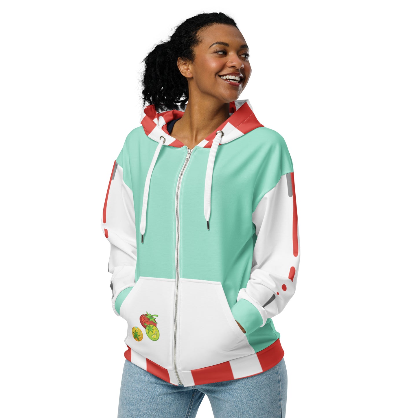 Tomato Zip-up Hoodie